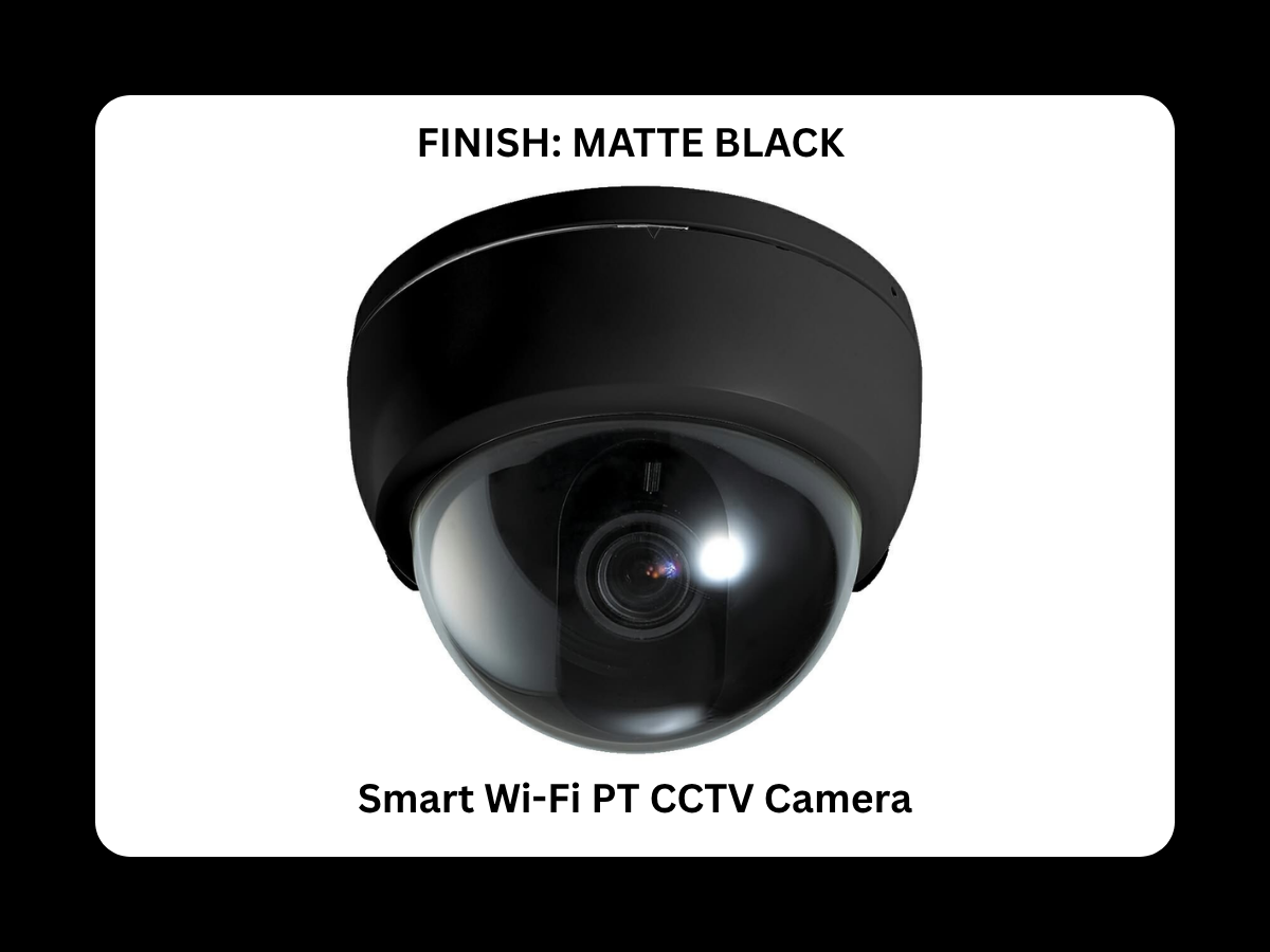 Matte black housing CCTV Wi-Fi camera